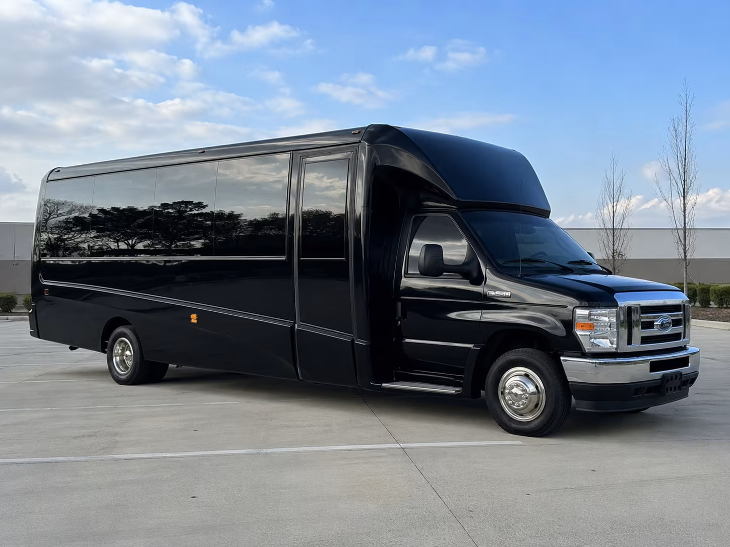 orange parking shuttle and park and ride bus rentals